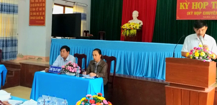 Hội đồng nhân dân xã Tịnh Minh, khóa XIII, nhiệm kỳ 2021 - 2026 tổ chức kỳ họp lần thứ 5 (kỳ họp chuyên đề)